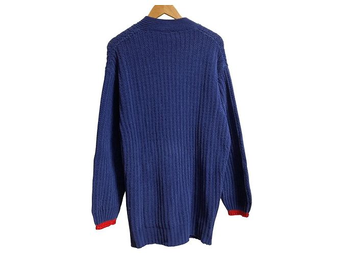 Autre Marque Strickjacke DIESEL K-MORENO Blau - Ansicht 7