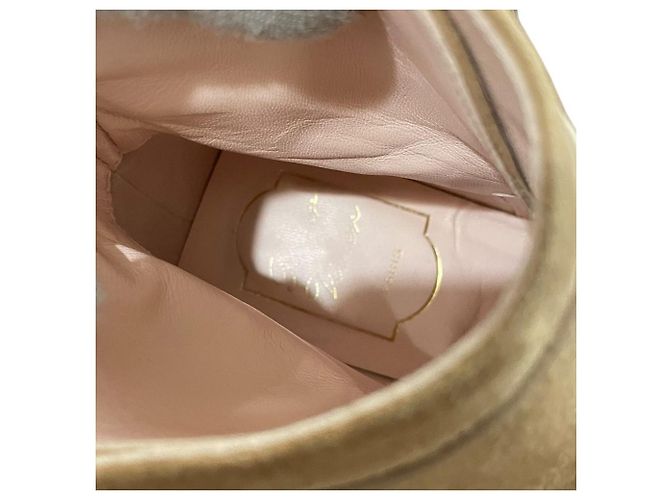 Roger Vivier So Vivier Wildleder-Short-Boots Beige - Ansicht 10