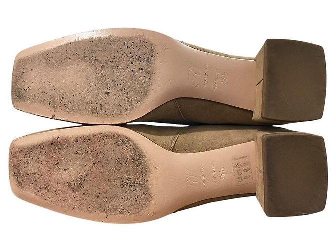 Roger Vivier So Vivier Wildleder-Short-Boots Beige - Ansicht 8