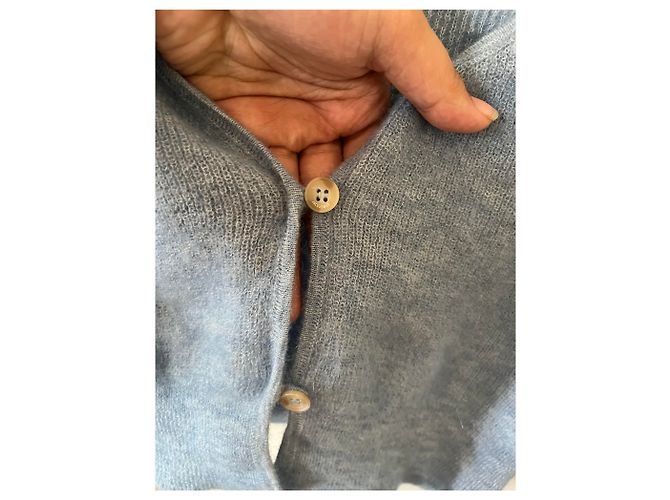 Jacquemus Weste "Le Gilet Alzou" Himmelblau - Größe 36 (S) - Mohair - Ansicht 3