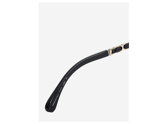 Chanel Goldene Brille mit quadratischem Gestell - Ansicht 6