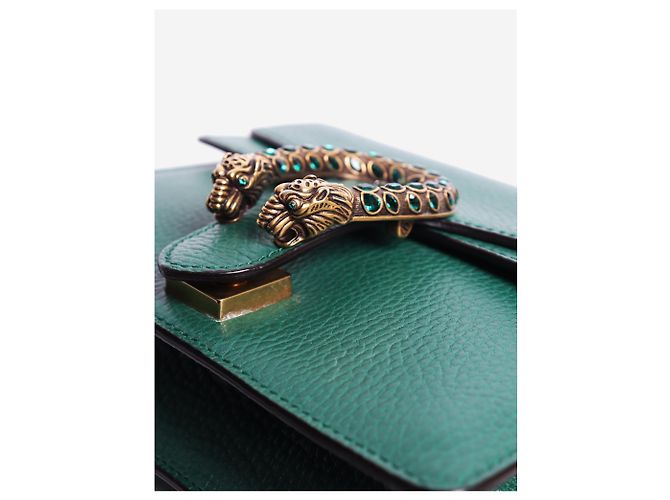 Gucci Borsa a tracolla Dionysus in pelle verde - vista 4