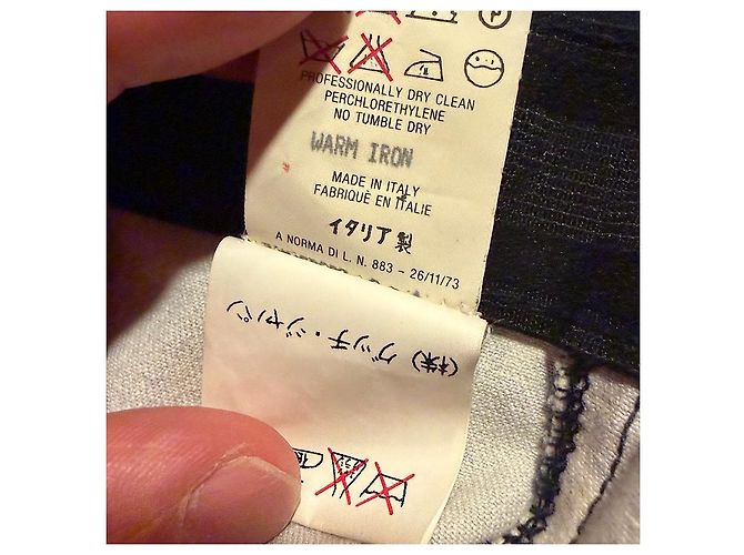 Pantalones de algodón con estampado Horsebit Gucci Tom Ford Blanco Azul marino - vista 9