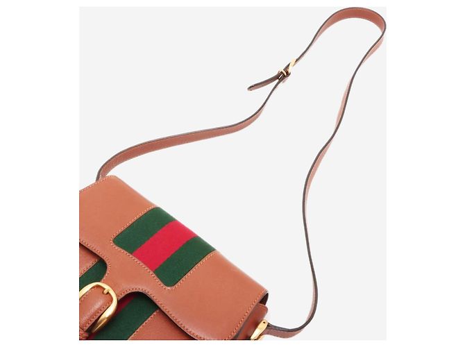 Gucci Schultertasche line Brown Sherry Braun - Ansicht 5