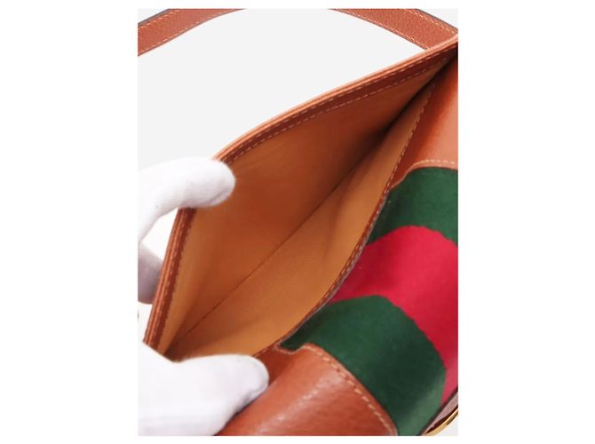 Gucci Schultertasche line Brown Sherry Braun - Ansicht 7