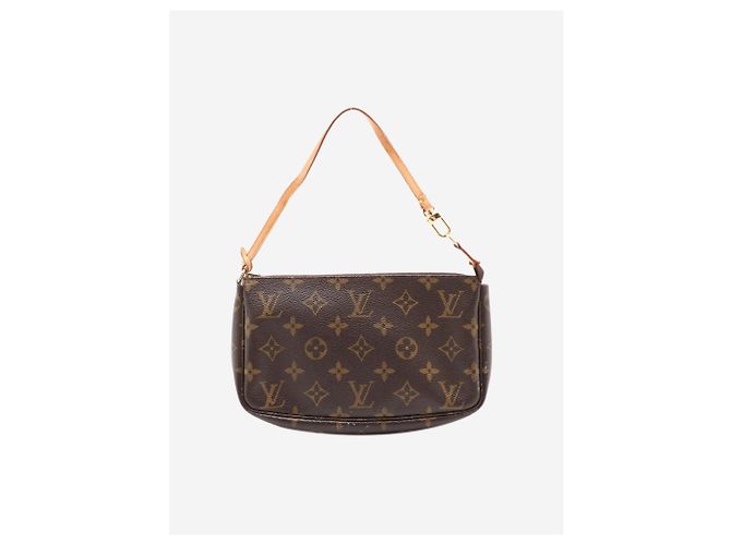 Louis Vuitton Pochette con monogramma marrone - vista 2