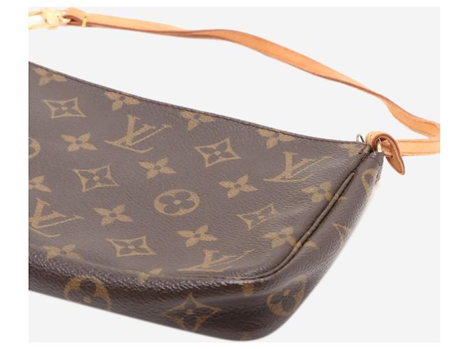 Louis Vuitton Pochette con monogramma marrone - vista 3