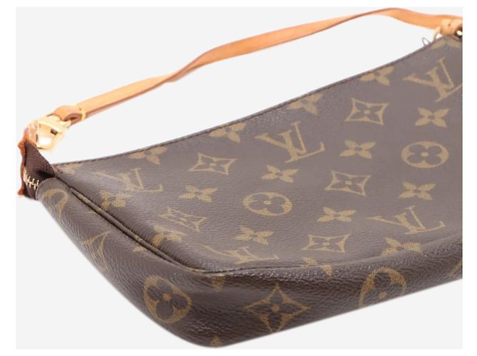 Louis Vuitton Pochette con monogramma marrone - vista 4