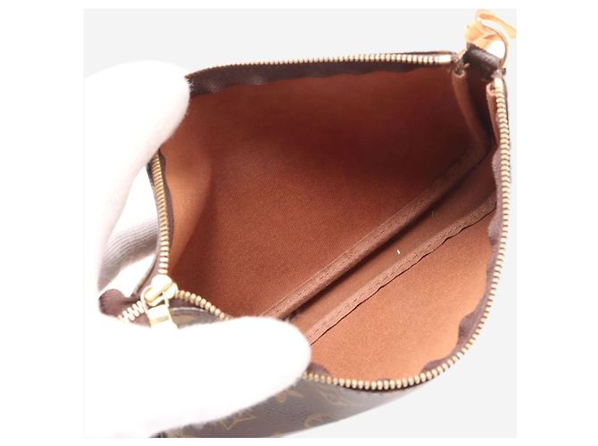 Louis Vuitton Pochette con monogramma marrone - vista 8