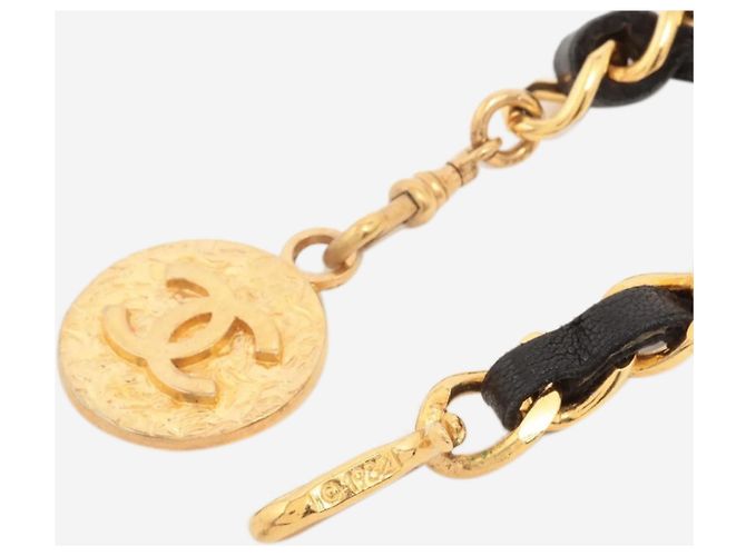 Chanel Cintura con catena Gold Coco Mark 1982 D'oro - vista 6