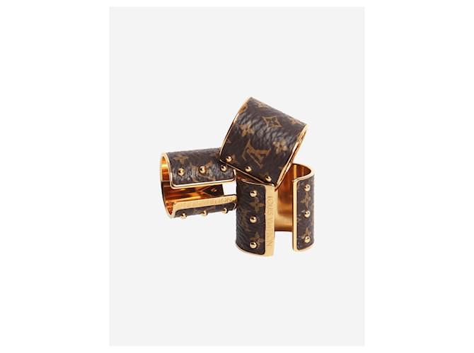 Louis Vuitton Set di anelli monogramma marrone - vista 4