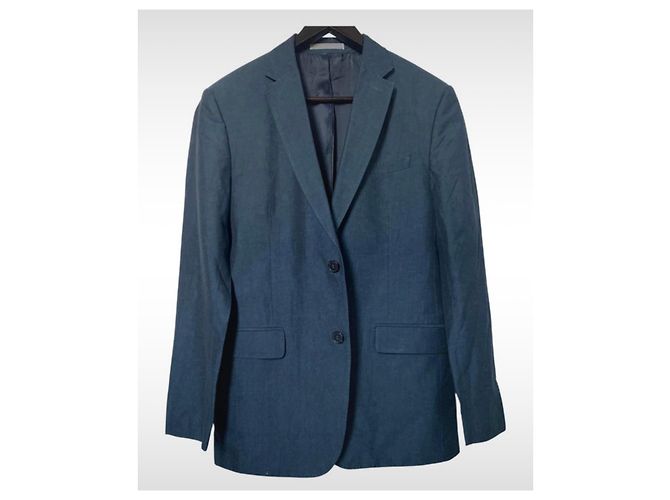 Giacca Kenzo blu navy in cotone e lino Blu scuro - vista 3