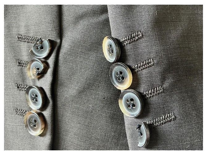 Fato Hugo Boss em lã Cerruti cinzento Cinza - vista 10