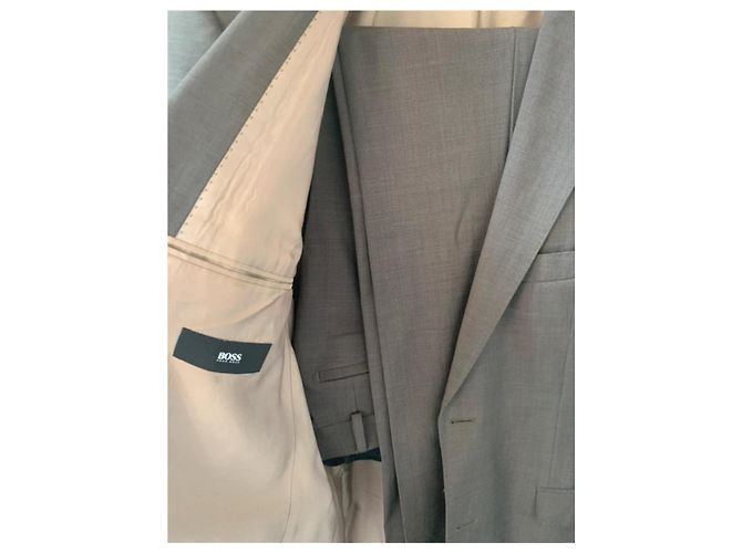 Fato Hugo Boss em lã Cerruti cinzento Cinza - vista 3