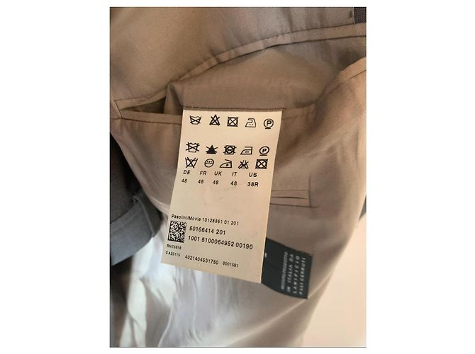 Fato Hugo Boss em lã Cerruti cinzento Cinza - vista 5