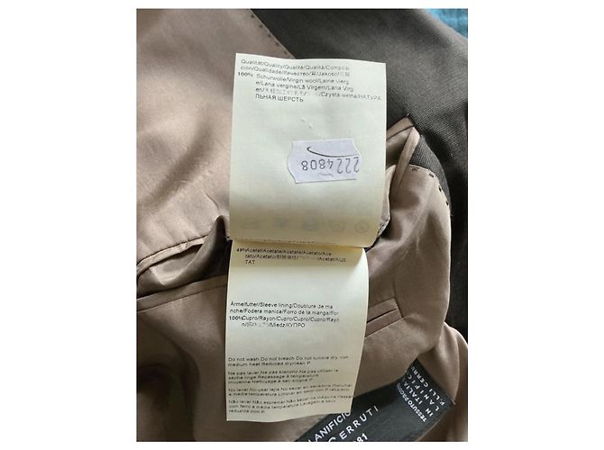 Fato Hugo Boss em lã Cerruti cinzento Cinza - vista 7