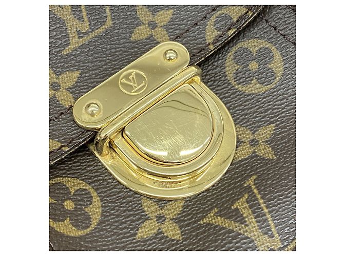 Borsa Louis Vuitton Monogram Manhattan GM Marrone - vista 10