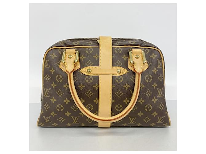 Borsa Louis Vuitton Monogram Manhattan GM Marrone - vista 11