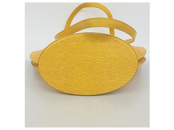 Borsa a Spalla Louis Vuitton Epi Saint Jacques Giallo - vista 3