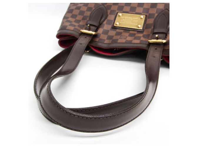 Borsa a Spalla Louis Vuitton Damier Hampstead MM Marrone Damier ebene - vista 10