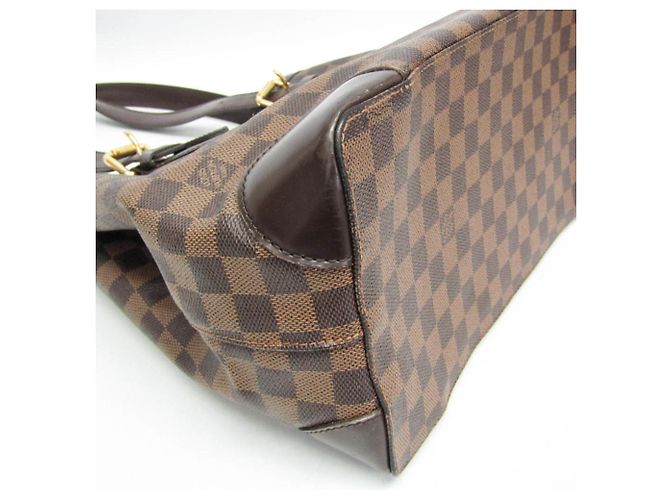 Borsa a Spalla Louis Vuitton Damier Hampstead MM Marrone Damier ebene - vista 7
