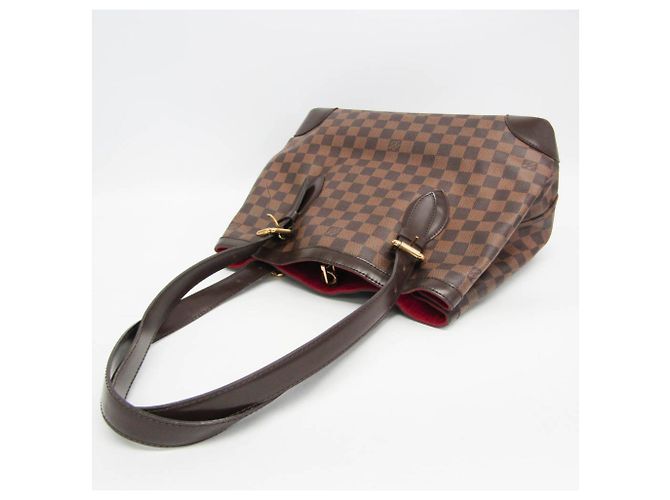 Borsa a Spalla Louis Vuitton Damier Hampstead MM Marrone Damier ebene - vista 8