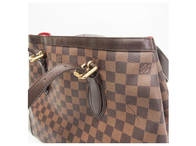 Borsa a Spalla Louis Vuitton Damier Hampstead MM Marrone Damier ebene - vista 9