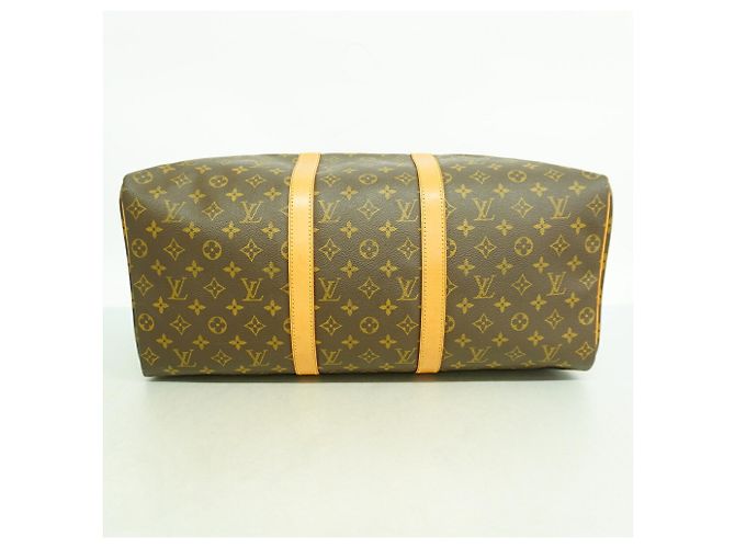 Borsa Louis Vuitton Boston Monogram Keepall 50 Marrone - vista 3