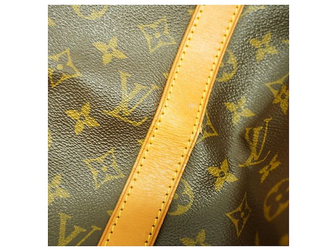 Borsa Louis Vuitton Boston Monogram Keepall 50 Marrone - vista 7
