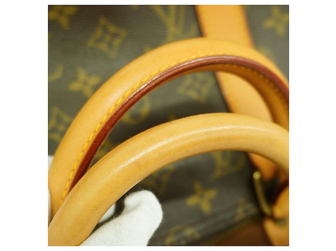 Borsa Louis Vuitton Boston Monogram Keepall 50 Marrone - vista 8