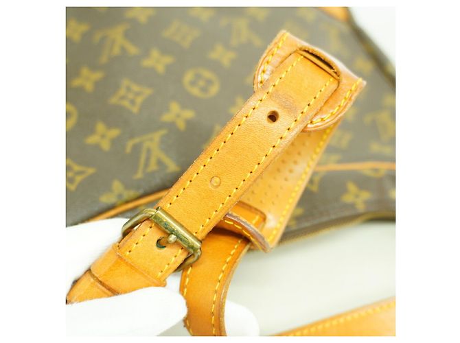 Borsa a Spalla Louis Vuitton Monogram Boulogne 30 Marrone - vista 9