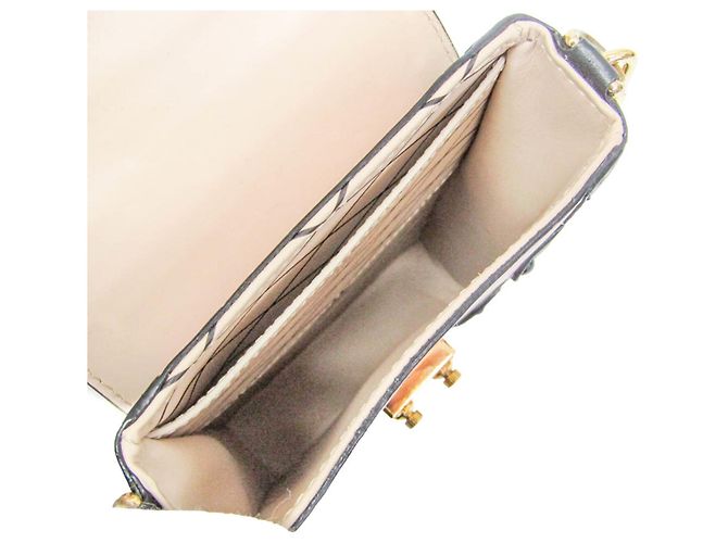 Borsa a tracolla verticale Louis Vuitton Epi Trunk Nero Rosa - vista 3