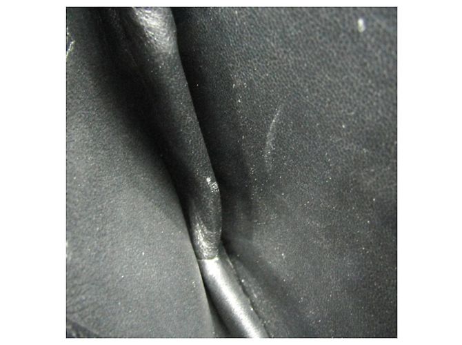 Borsa a tracolla Saint Laurent in pelle monogrammata e scamosciata Nero - vista 12