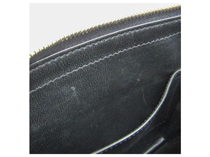 Borsa a tracolla Saint Laurent in pelle monogrammata e scamosciata Nero - vista 14