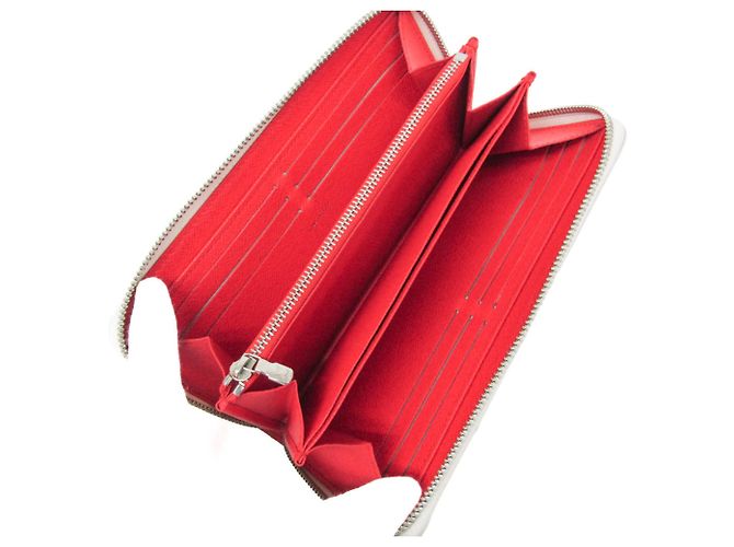 Louis Vuitton Epi LV x YK Zippy Wallet Yayoi Kusama Bianco Rosso - vista 3