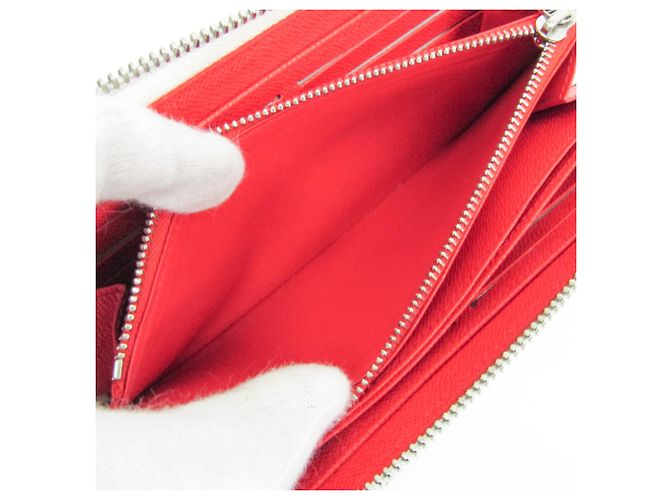 Louis Vuitton Epi LV x YK Zippy Wallet Yayoi Kusama Bianco Rosso - vista 4