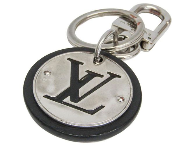 Portachiavi Louis Vuitton LV Circle M67362 Nero Argento - vista 2