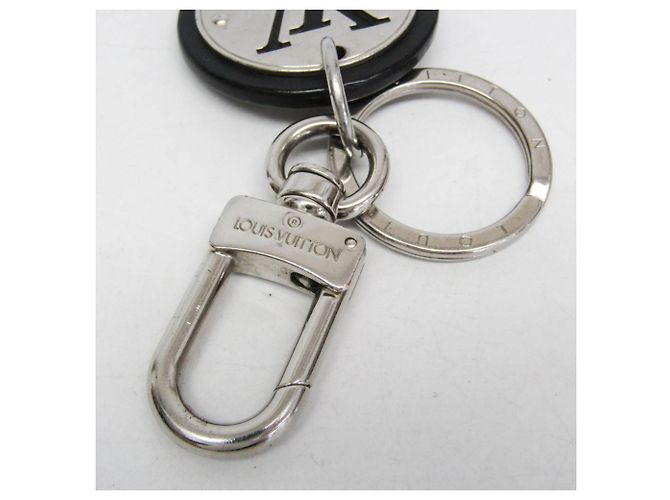 Portachiavi Louis Vuitton LV Circle M67362 Nero Argento - vista 5