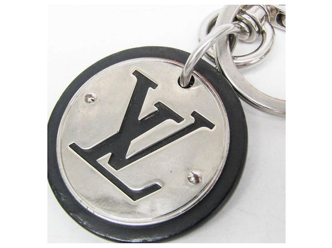 Portachiavi Louis Vuitton LV Circle M67362 Nero Argento - vista 6
