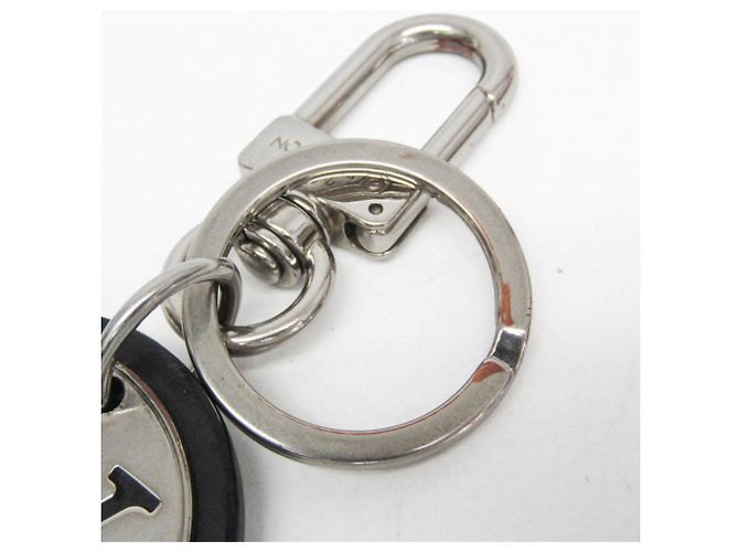 Portachiavi Louis Vuitton LV Circle M67362 Nero Argento - vista 7