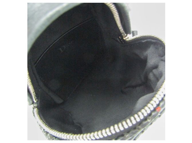 Christian Dior Pochette Small Dior Homme con moschettone Nero - vista 3