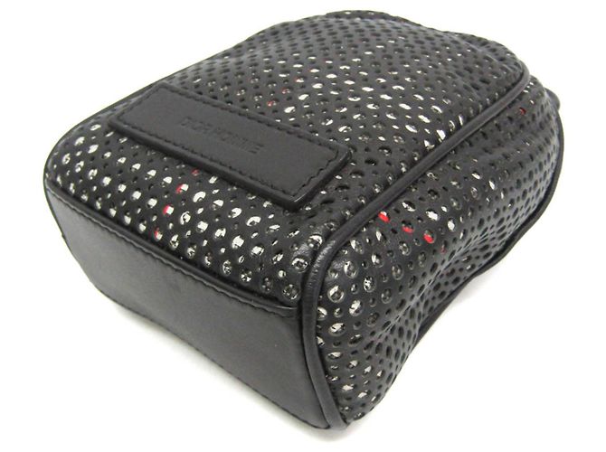 Christian Dior Pochette Small Dior Homme con moschettone Nero - vista 5