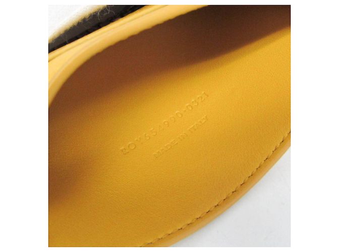 Piccola borsa a tracolla Hobo con catena Saint Laurent Giallo - vista 17