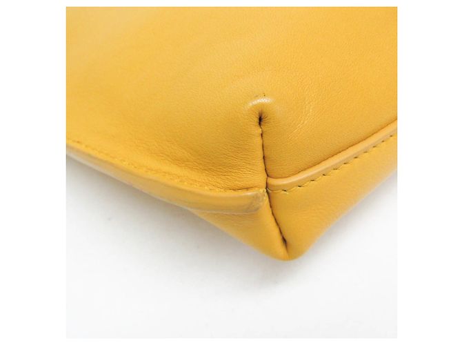 Piccola borsa a tracolla Hobo con catena Saint Laurent Giallo - vista 4