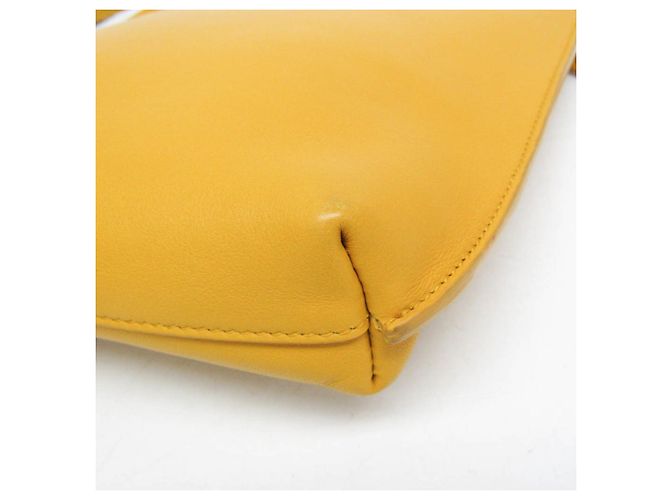 Piccola borsa a tracolla Hobo con catena Saint Laurent Giallo - vista 5