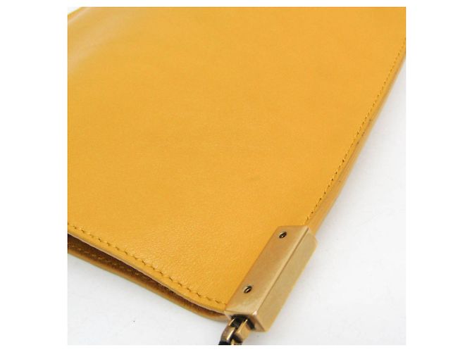 Piccola borsa a tracolla Hobo con catena Saint Laurent Giallo - vista 7