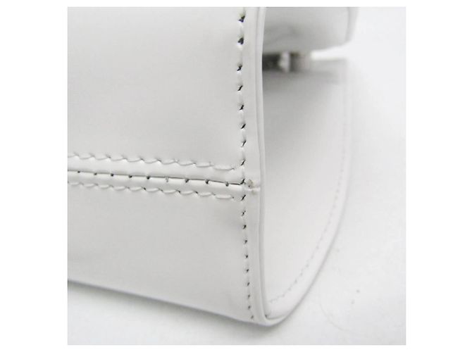 Borsa Salvatore Ferragamo Gancini Wanda Bianco - vista 6
