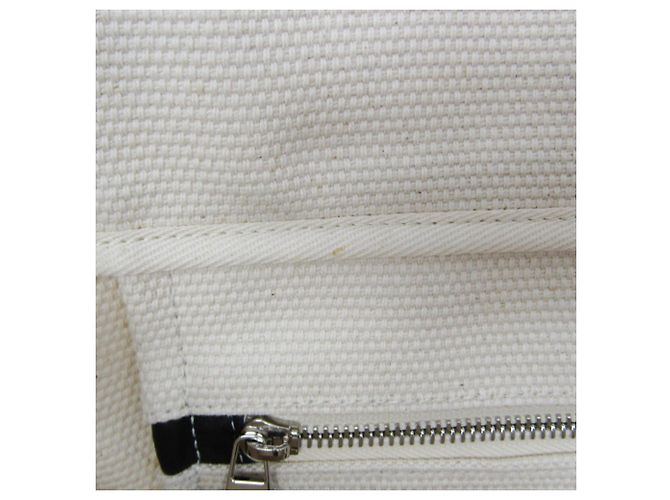 Loewe Paula's Ibiza Canvas und Leder Tote Bag Schwarz Aus weiß - Ansicht 10