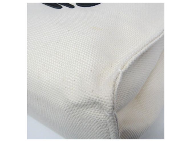 Loewe Paula's Ibiza Canvas und Leder Tote Bag Schwarz Aus weiß - Ansicht 4