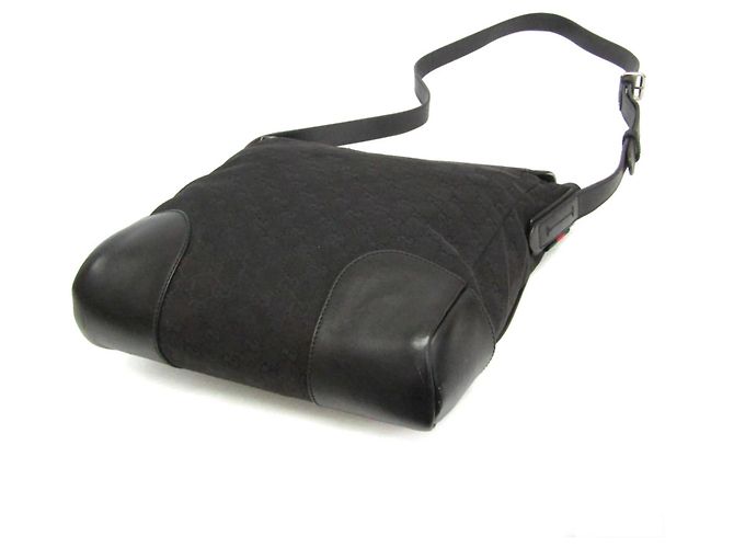 Borsa a tracolla Gucci GG Canvas Nero - vista 2